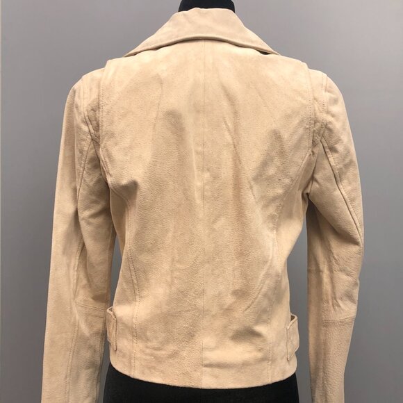 BNWT BLANK NYC - SUNDAY DRIVE SUEDE MOTO JACKET in Beige - Picture 4 of 13